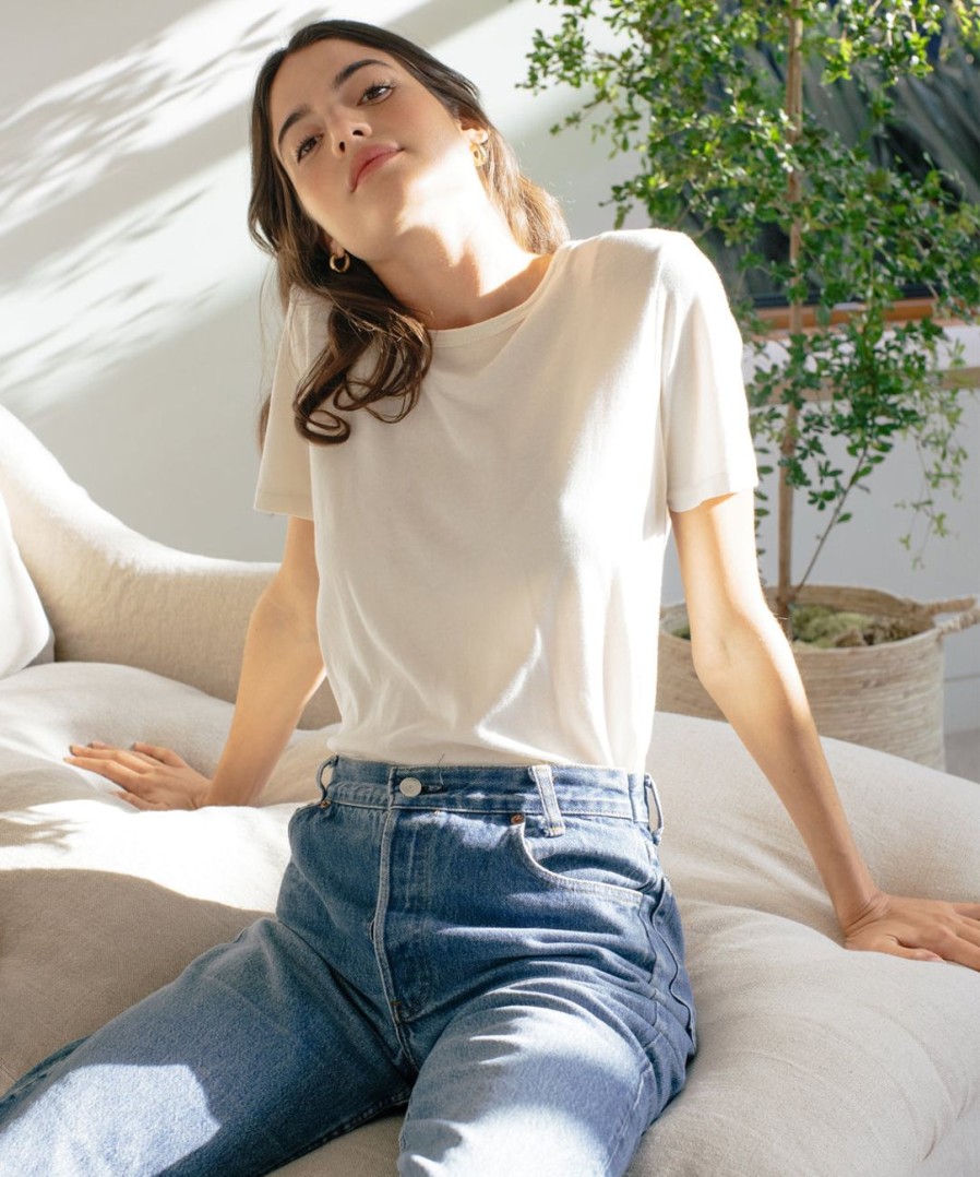 Tops J.Jill | Cotton Basic Tee