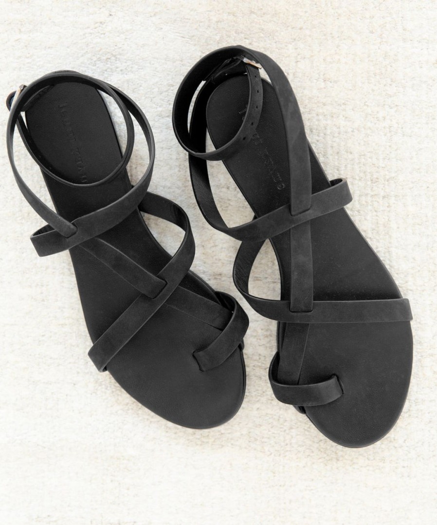 Shoes J.Jill | Oiled Leather Strappy Sandal