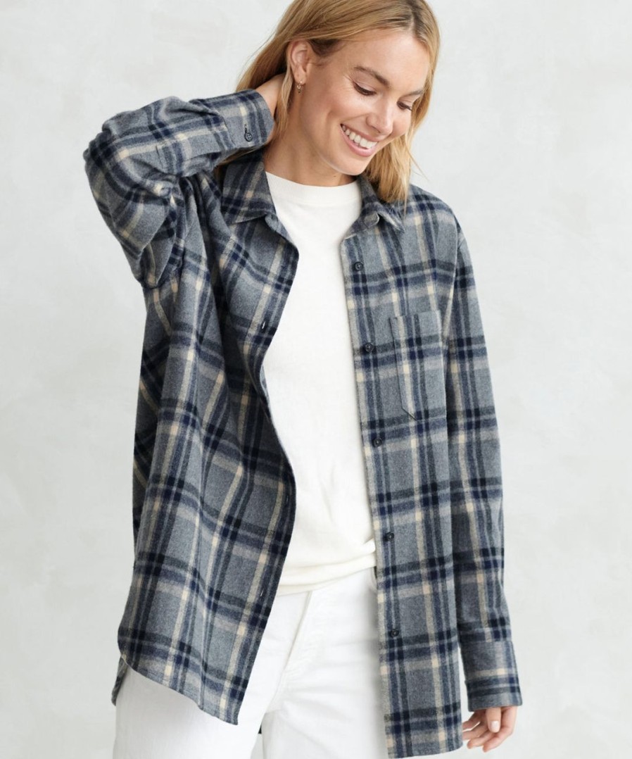 Tops J.Jill | Flannel Boyfriend Shirt