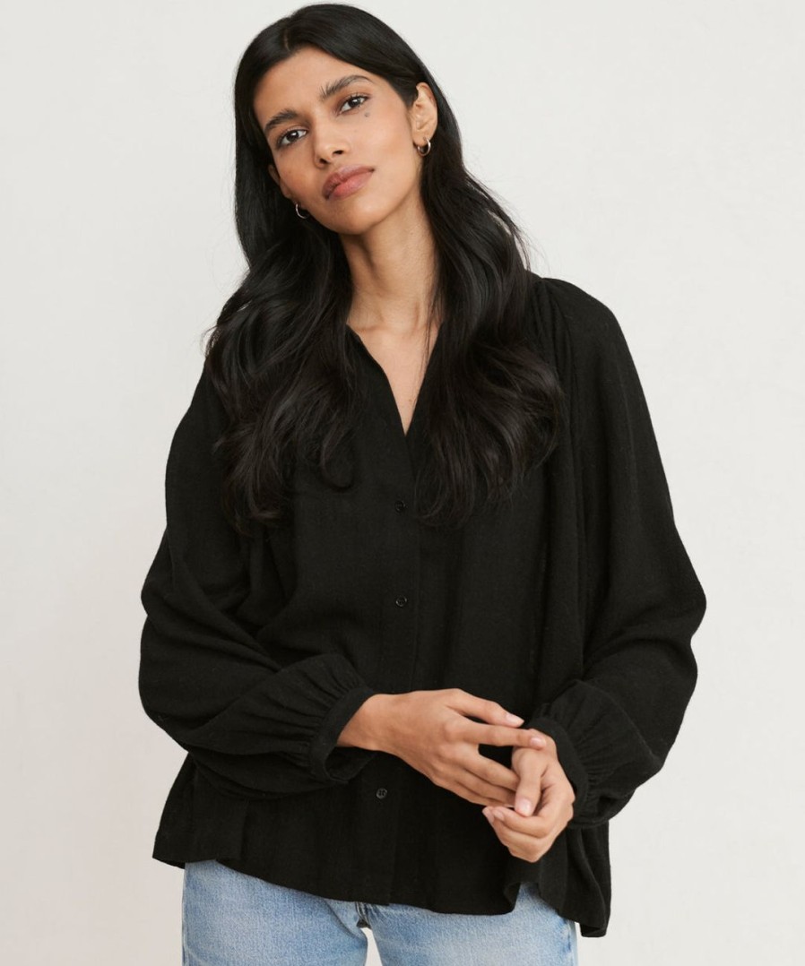 Tops J.Jill | Long-Sleeve Willow Blouse