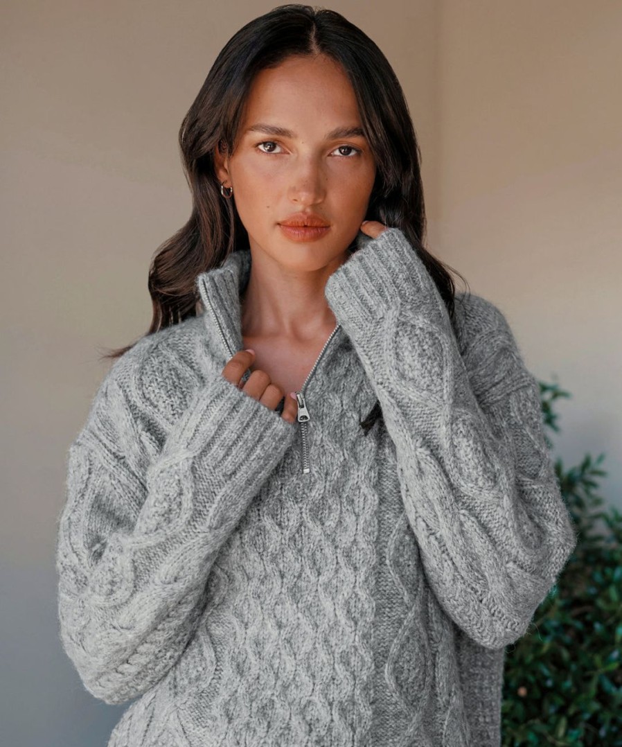 Sweaters J.Jill | Cable Half Zip