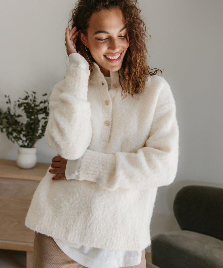 Sweaters J.Jill | Boucle Button Pullover