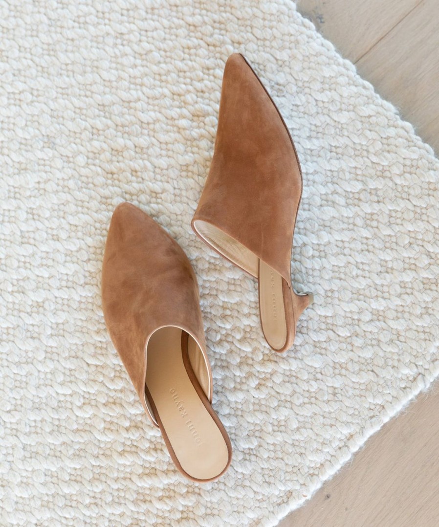 Shoes J.Jill | Oiled Leather Kitten Heel Mule