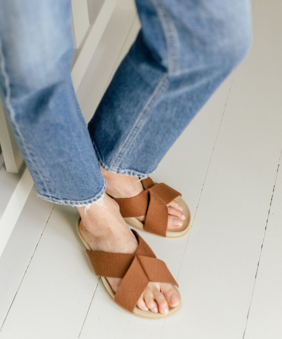 Shoes J.Jill | Cotton Crossover Sandal