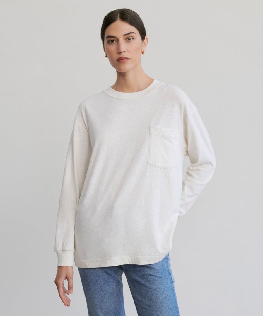 Tops J.Jill | Long-Sleeve Vintage Pocket Tee