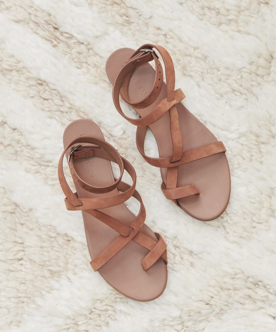 Shoes J.Jill | Oiled Leather Strappy Sandal