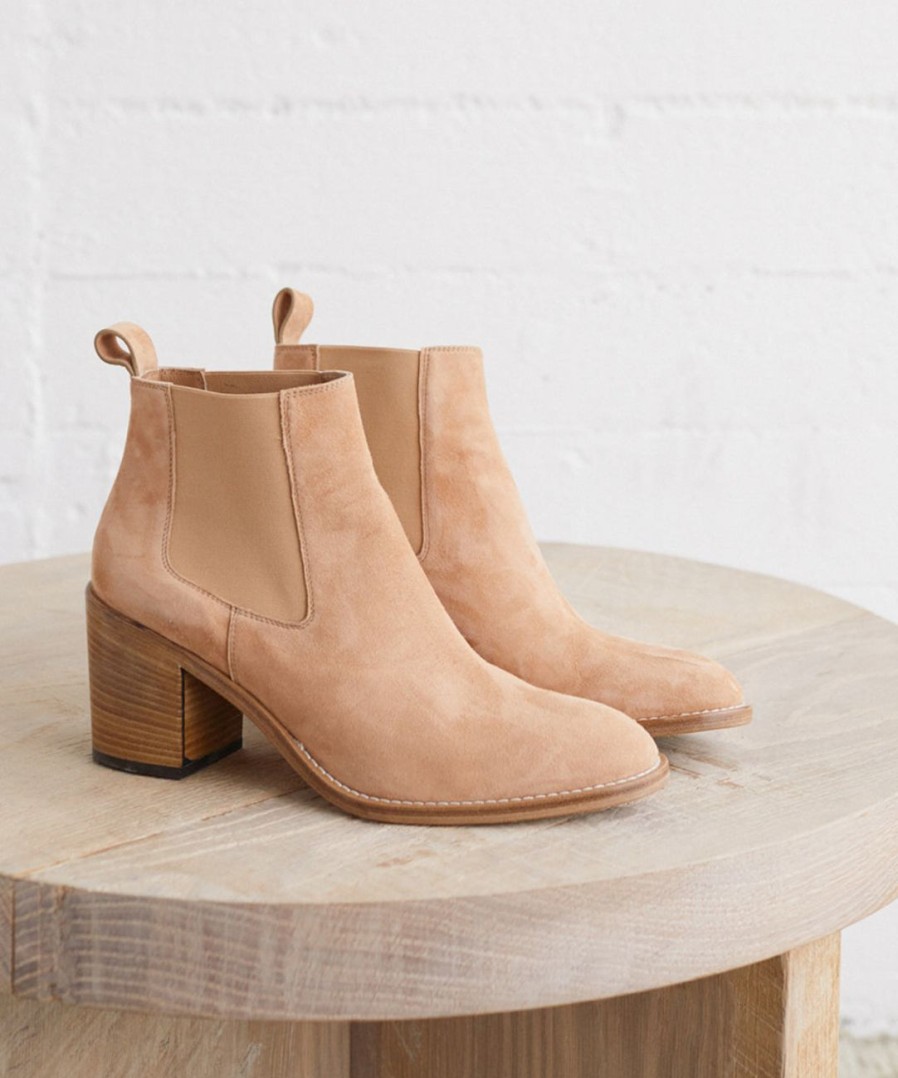 Shoes J.Jill | Suede Heeled Chelsea Boot