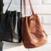 Accessories J.Jill | Mini Leather Drawstring Bag