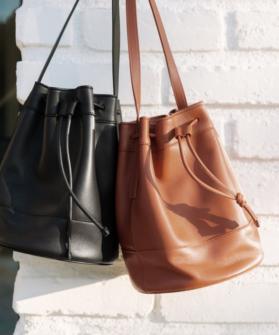 Accessories J.Jill | Mini Leather Drawstring Bag