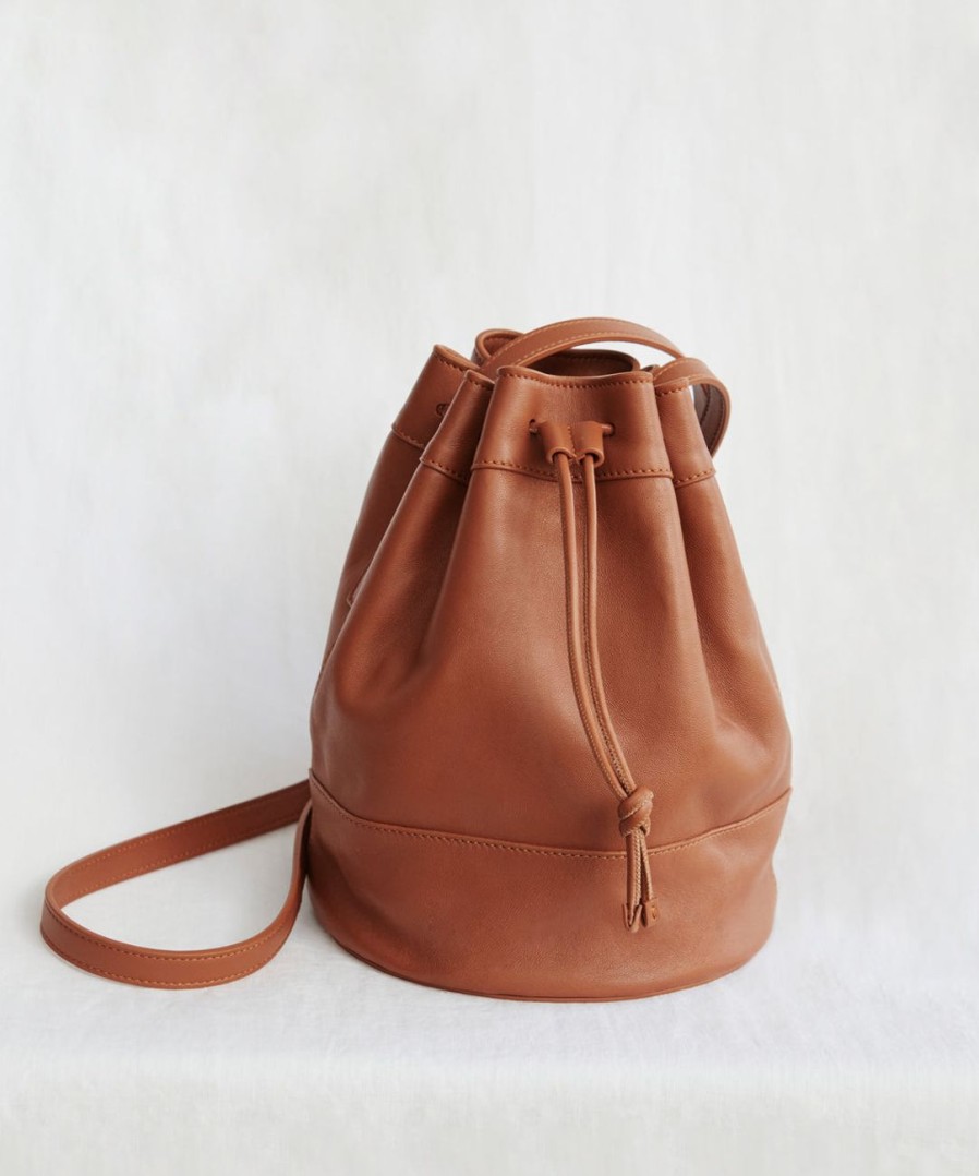 Accessories J.Jill | Mini Leather Drawstring Bag