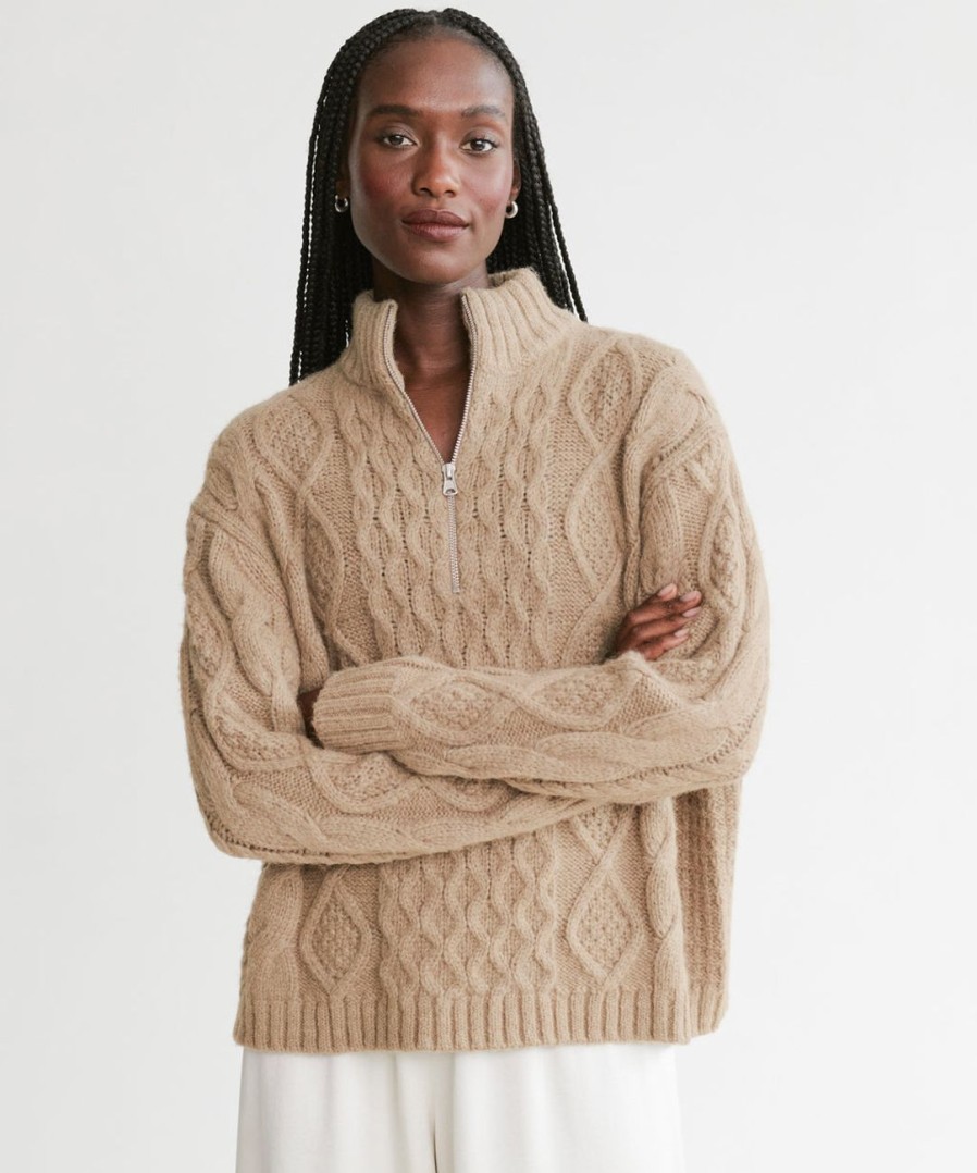 Sweaters J.Jill | Cable Half Zip