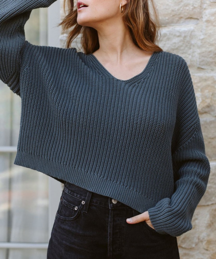 Sweaters J.Jill | Cropped Cotton Cabin Sweater