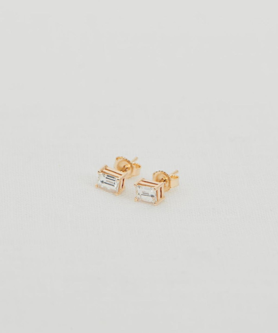 Accessories J.Jill | Ivy Emerald Cut Studs