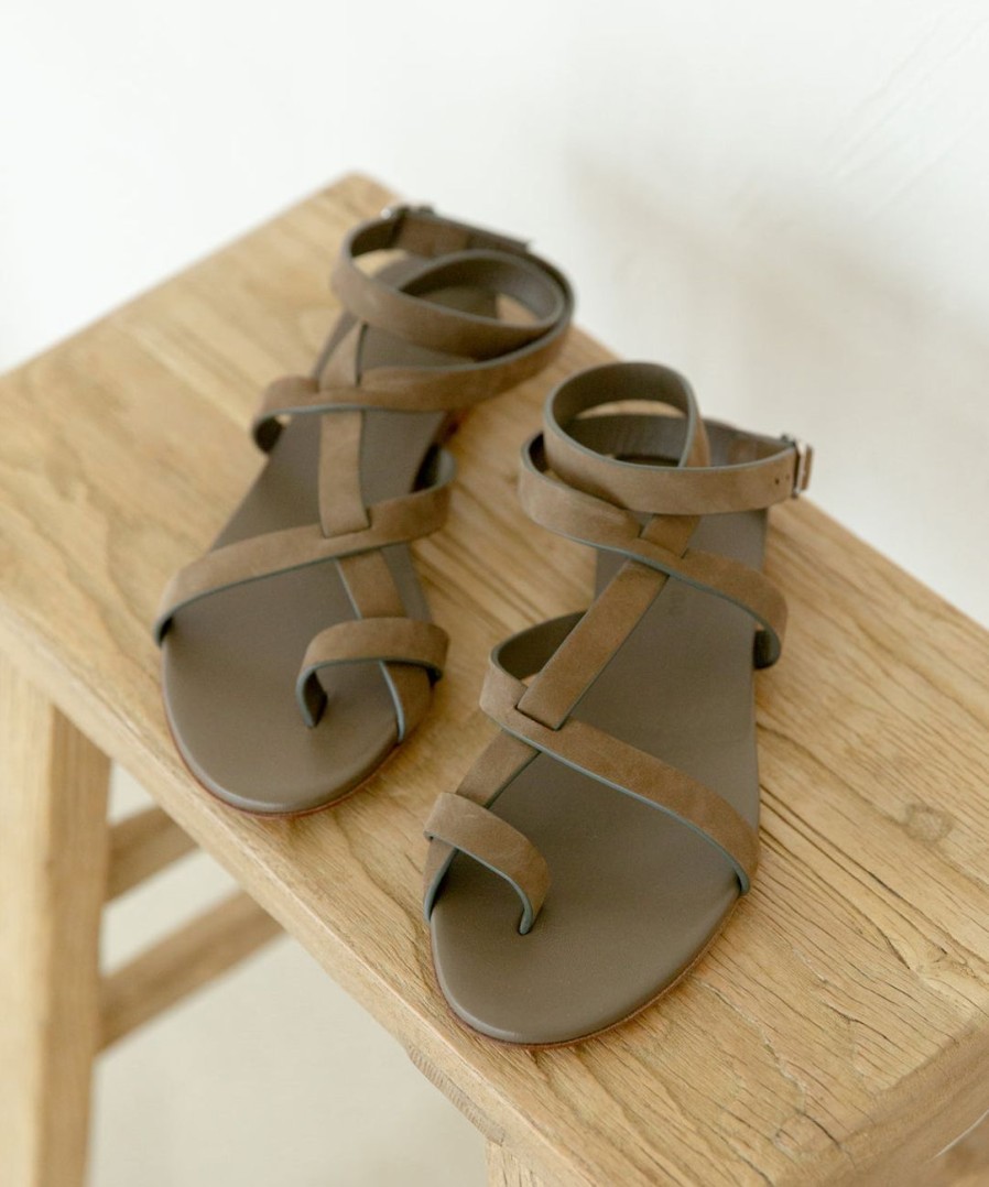 Shoes J.Jill | Oiled Leather Strappy Sandal