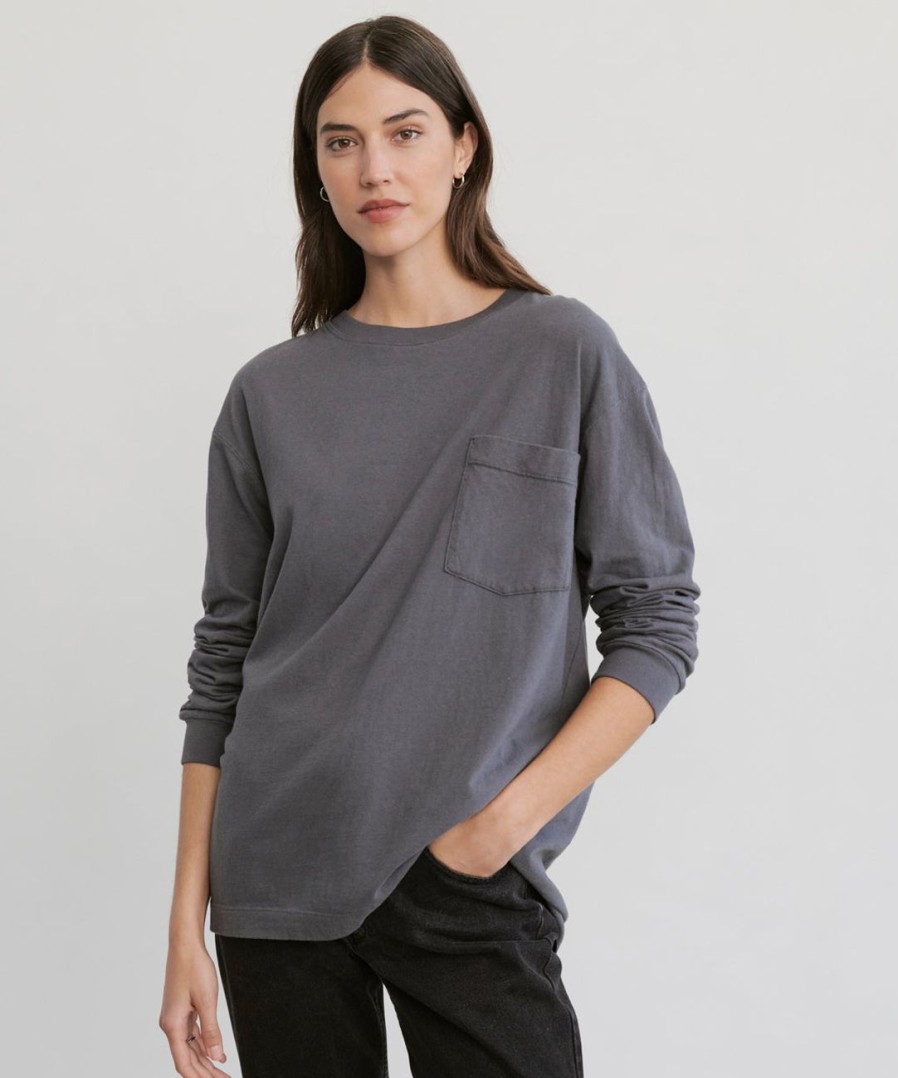 Tops J.Jill | Long-Sleeve Vintage Pocket Tee