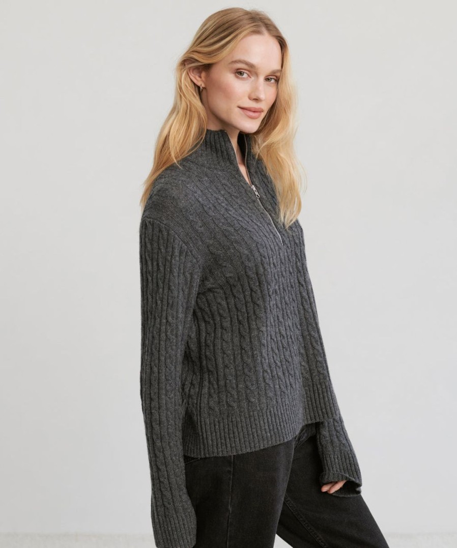 Sweaters J.Jill | Cable Nell Half Zip