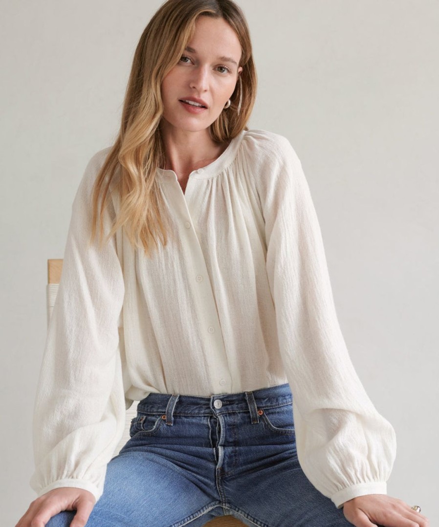 Tops J.Jill | Long-Sleeve Willow Blouse