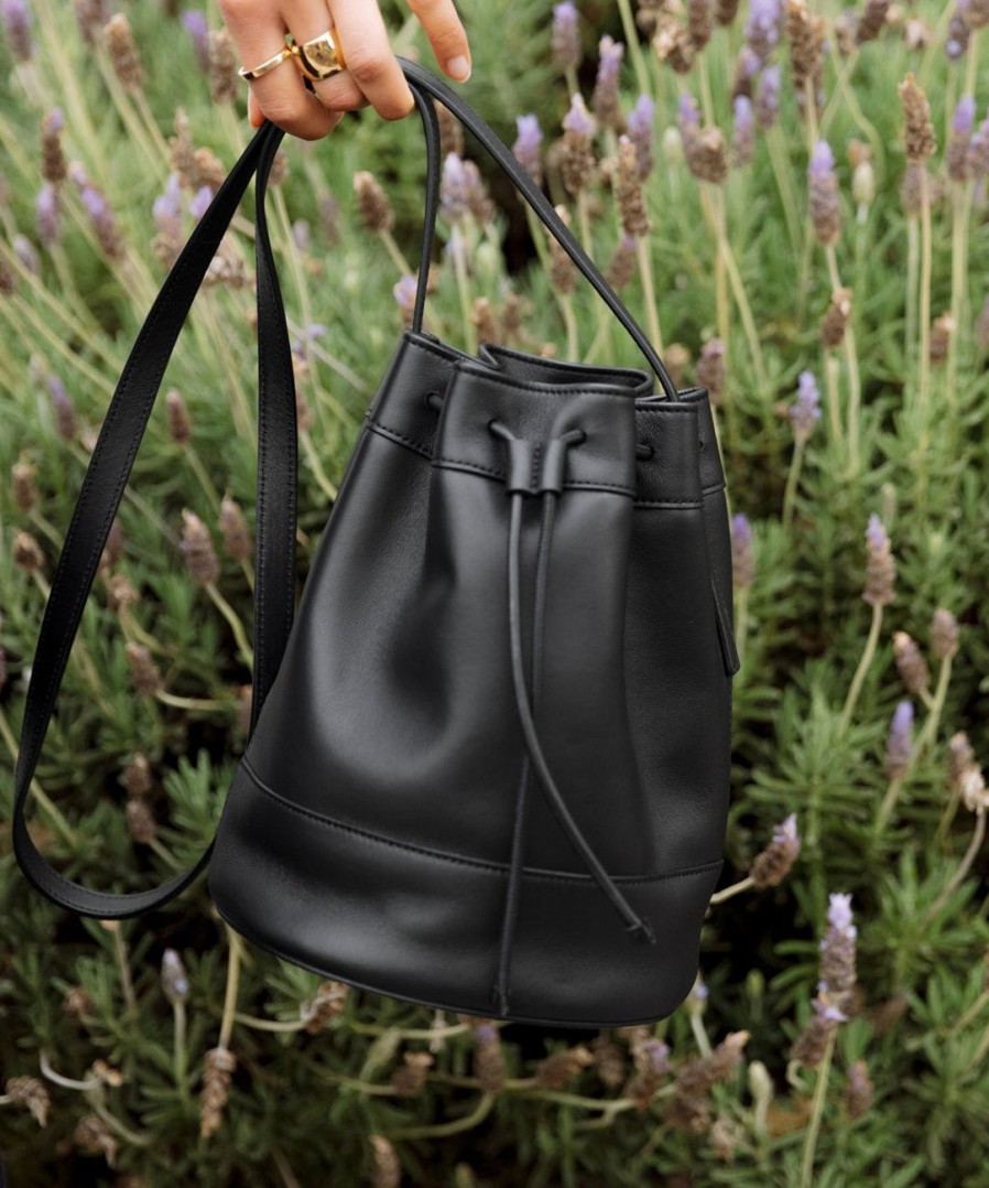 Accessories J.Jill | Mini Leather Drawstring Bag