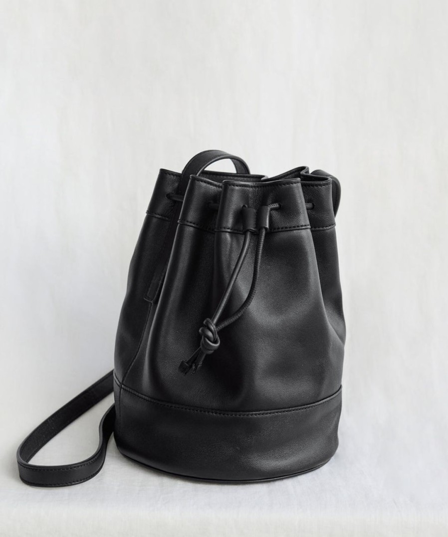 Accessories J.Jill | Mini Leather Drawstring Bag