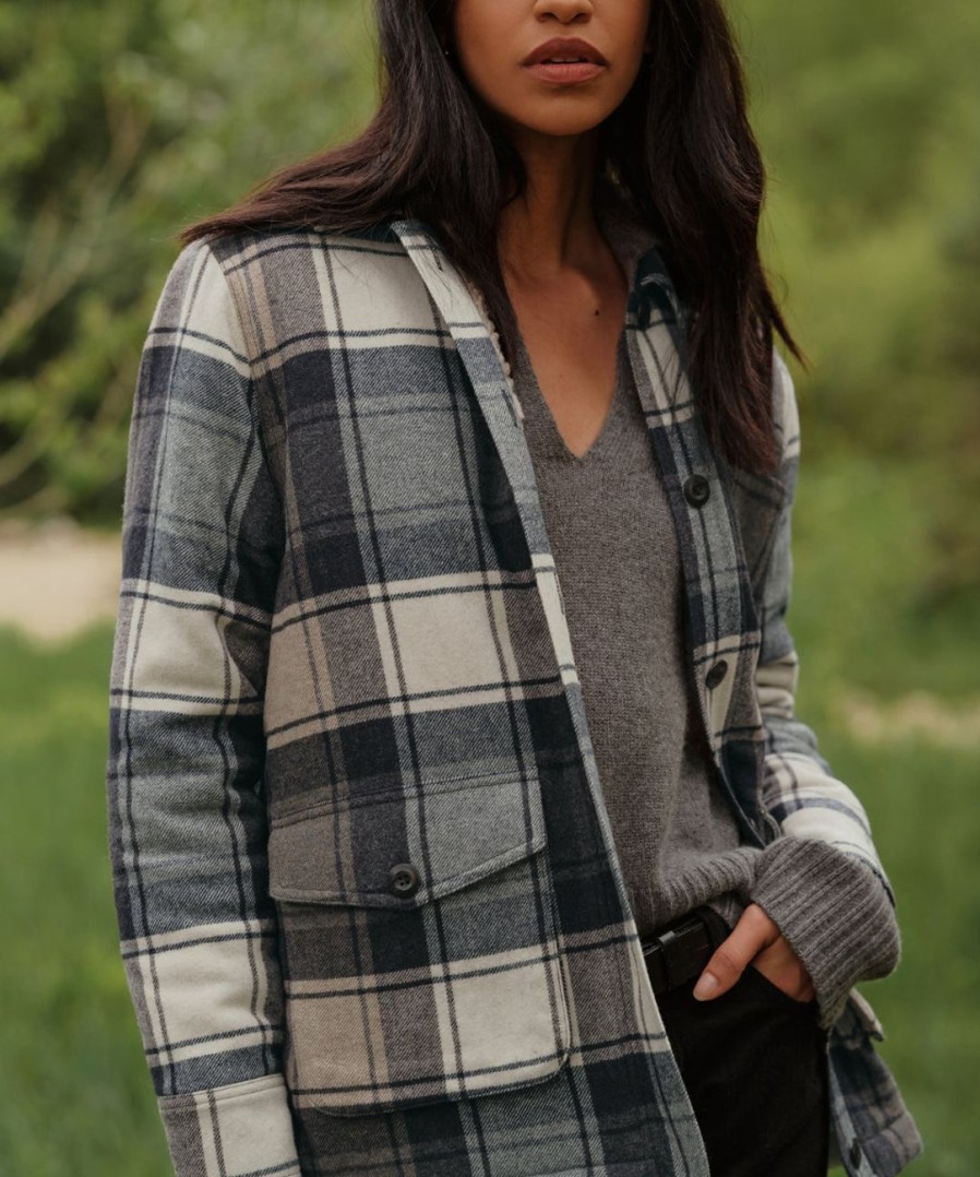 Jackets & Outerwear J.Jill | Shearling-Lined Farmhouse Jacket